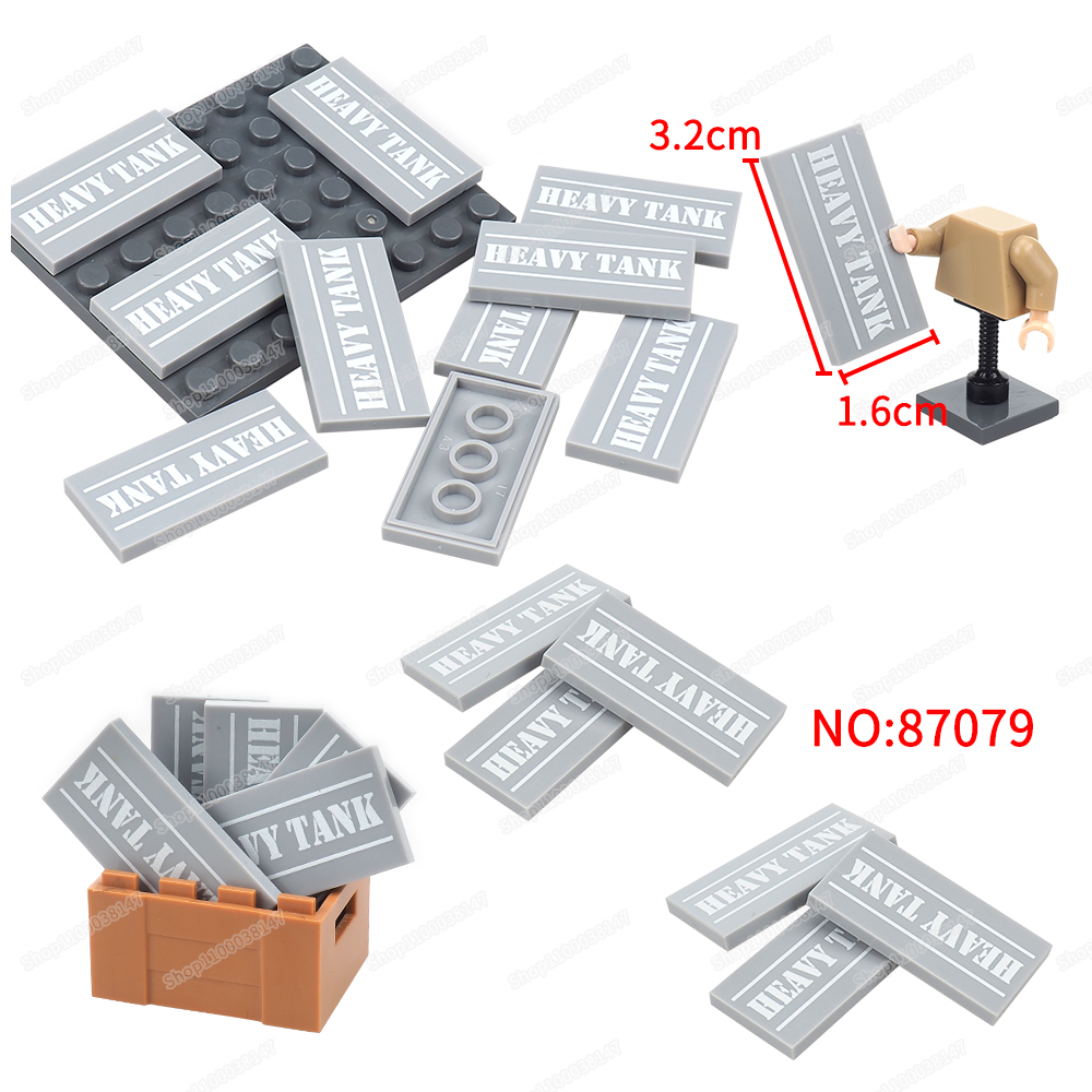 Heavy Equipment Battery - HEAVY TANK Patroon Bouwsteen 87079 Gedrukt