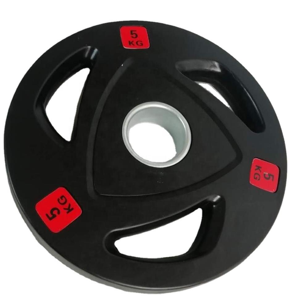 Manhole Cover Lifting - Drie-gaats handgewichtschijven met rubberen coating, 5cm