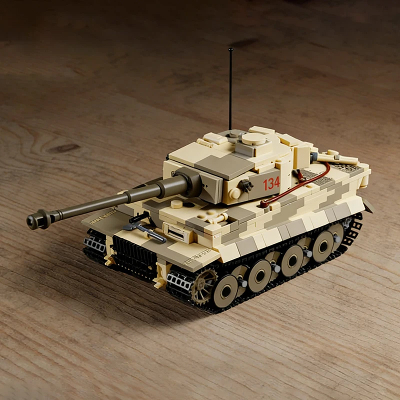 Zware militaire tankmodel MOC  - Heavy Equipment Battery recensie en prijs